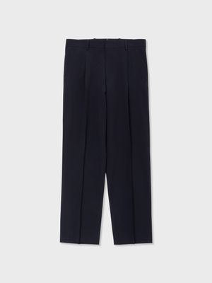 트로피컬 울 도비 테일러드 팬츠 (NAVY)