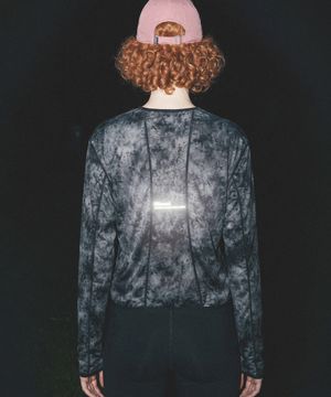 에테리얼 롱 슬리브 - 워싱블랙