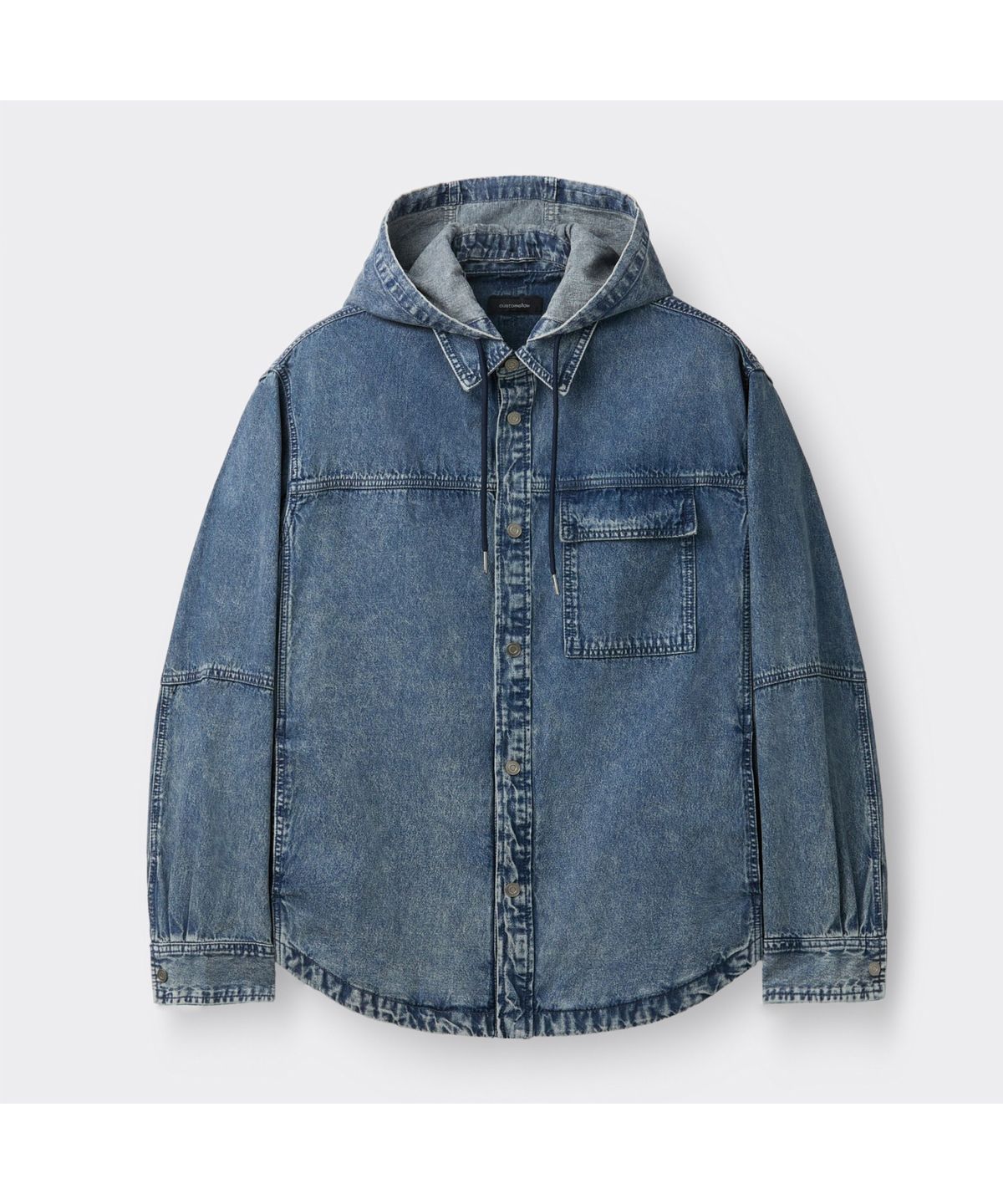 커스텀멜로우(CUSTOMELLOW) Blue Hood Denim Shirt CWSAM26191BUX