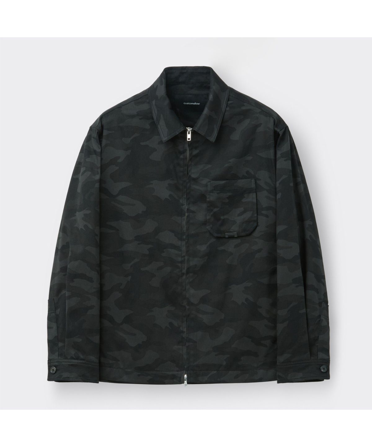 커스텀멜로우(CUSTOMELLOW) Dark Grey Camouflage Zip-Up Shirt CWSAM26123GYX