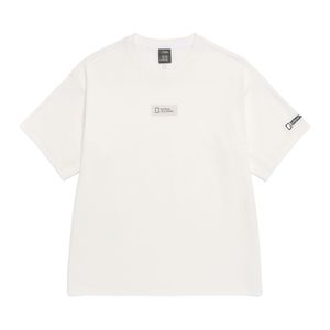 N262MTS570 [NRN] 네이쳐 냉감 로고 세미오버핏 반팔 티셔츠 O/WHITE