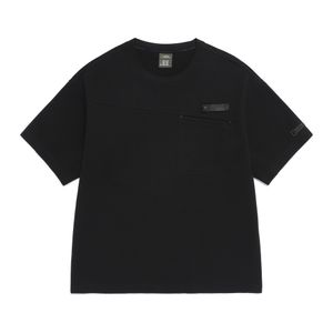 N262MTS580 [NRN] 네이쳐 냉감 그래픽 세미오버핏 반팔 티셔츠 BLACK