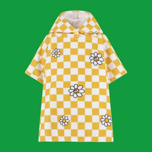 아기 후드 타올 데이지 옐로우