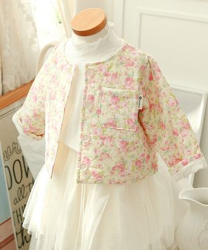 가득 핀 장미꽃들에 웃음이나요 - 아기 봄자켓