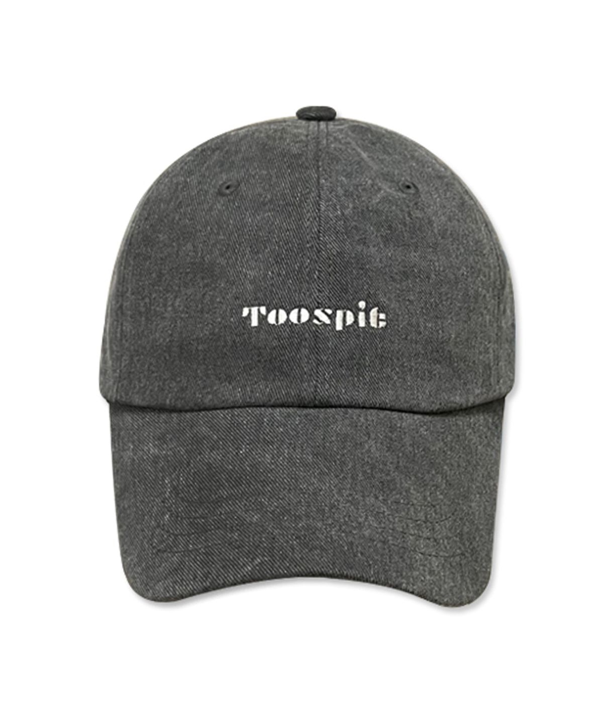 투에스핏(TOOSPIT) 피그먼트 레터링 자수 볼캡 (그레이)
