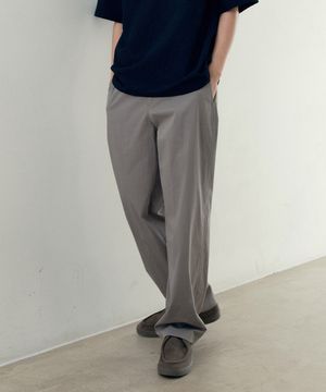 [쿨]와이드 쿨 치노 스트링 풀 밴딩 팬츠 - 2color