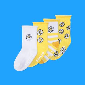 돌돌이 양말 세트 데이지 옐로우
