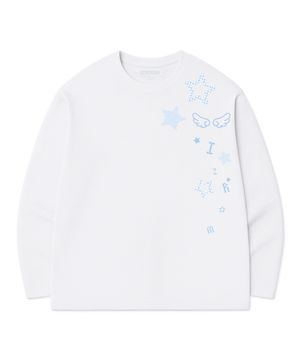 체크 폼폼 오버핏 롱슬리브