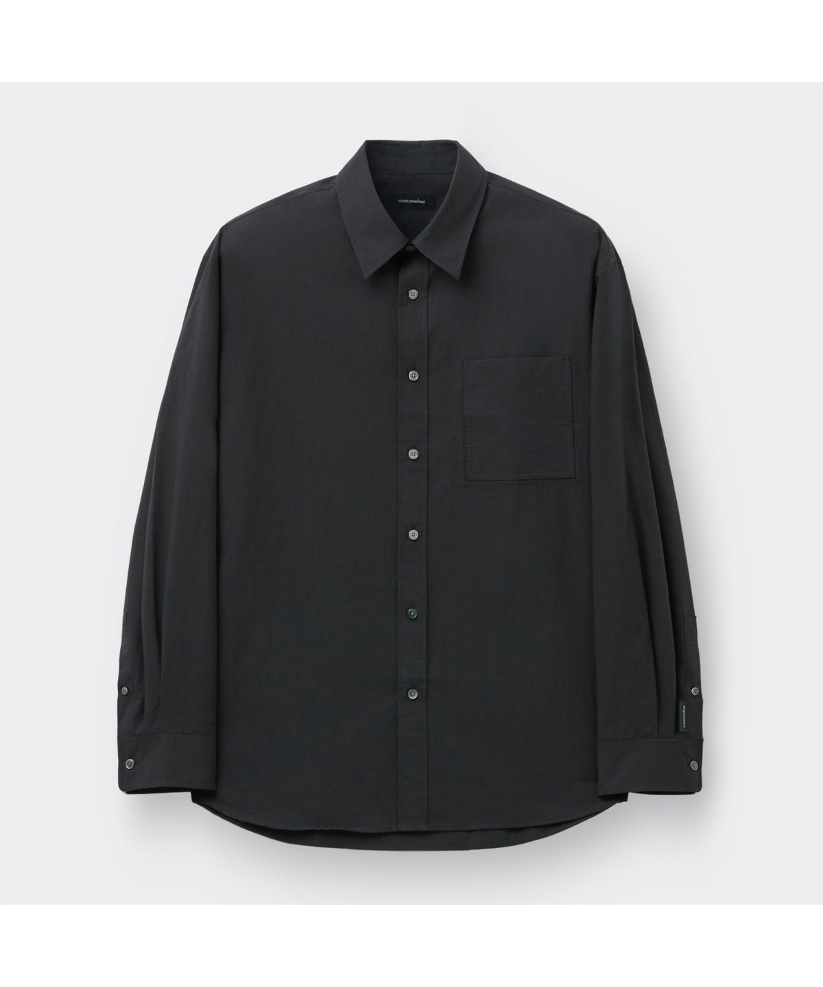 커스텀멜로우(CUSTOMELLOW) Black Regular Fit Pocket Detail Shirt CWSAM26221BKX