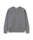 SIKN2181 벌룬 브이넥 루즈 핏 니트_Melange gray