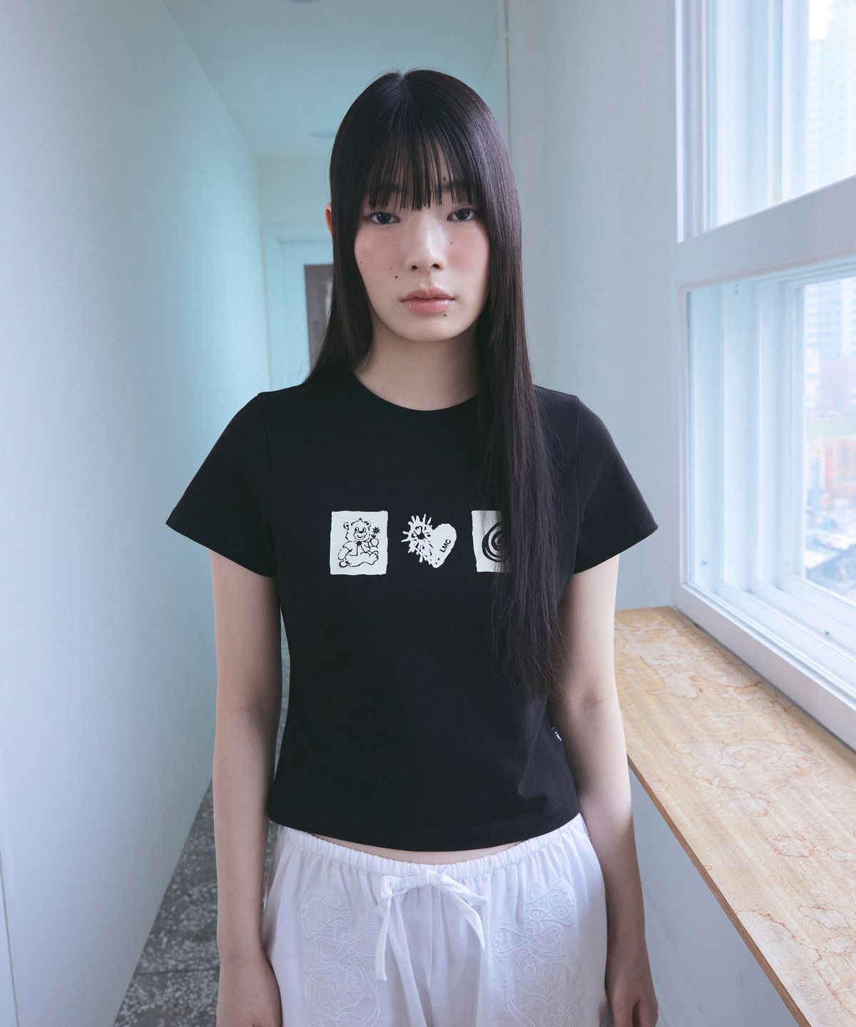 엘엠씨(LMC) WM STAMP ICON CROPPED TEE black