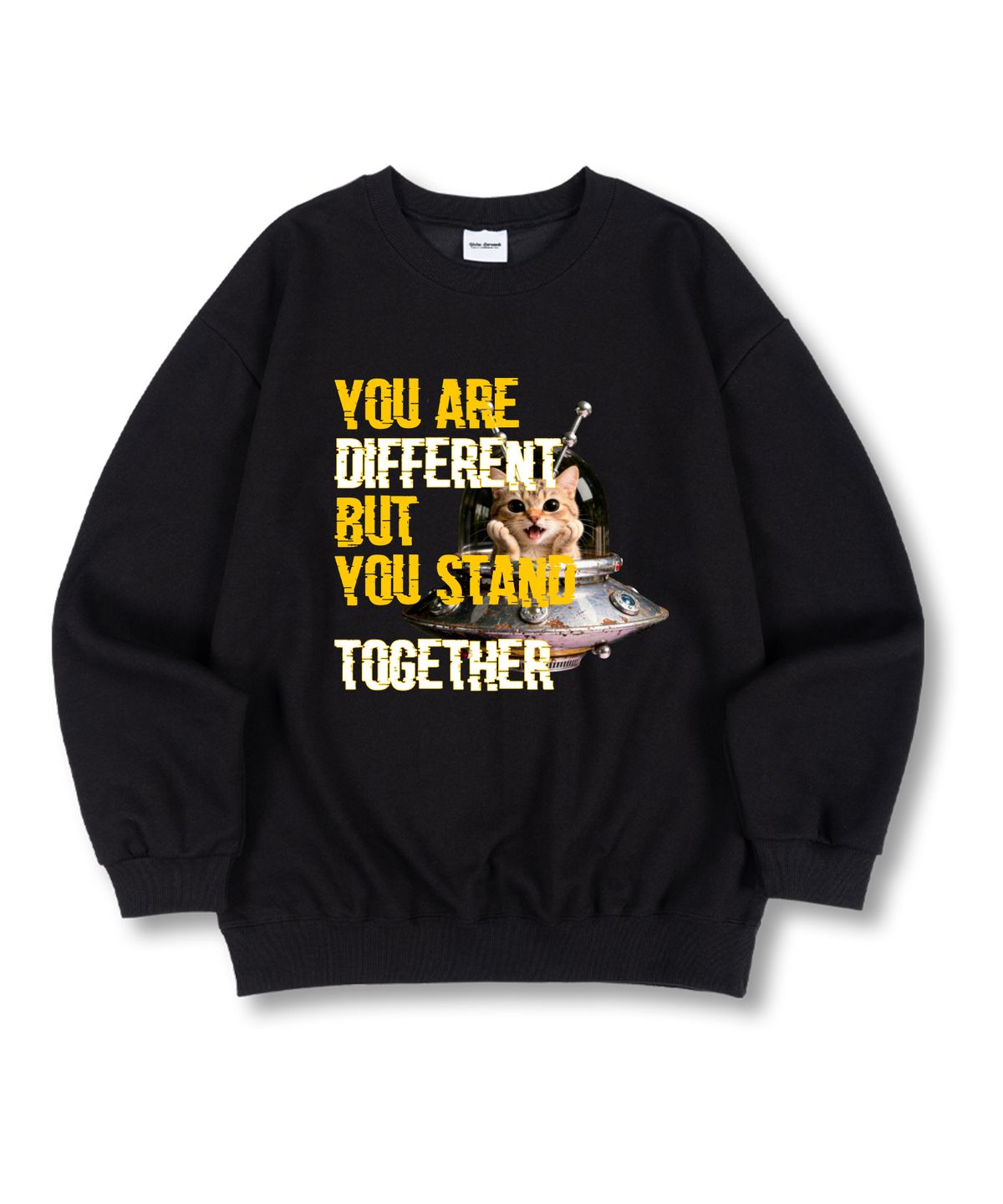 유니온가먼츠(UNION GARMENTS) 쇼크드캣 특양면 오버핏 맨투맨 티셔츠 4 COLOR