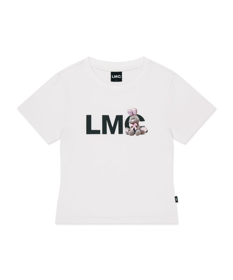 WM BUNNY OG CROPPED TEE white