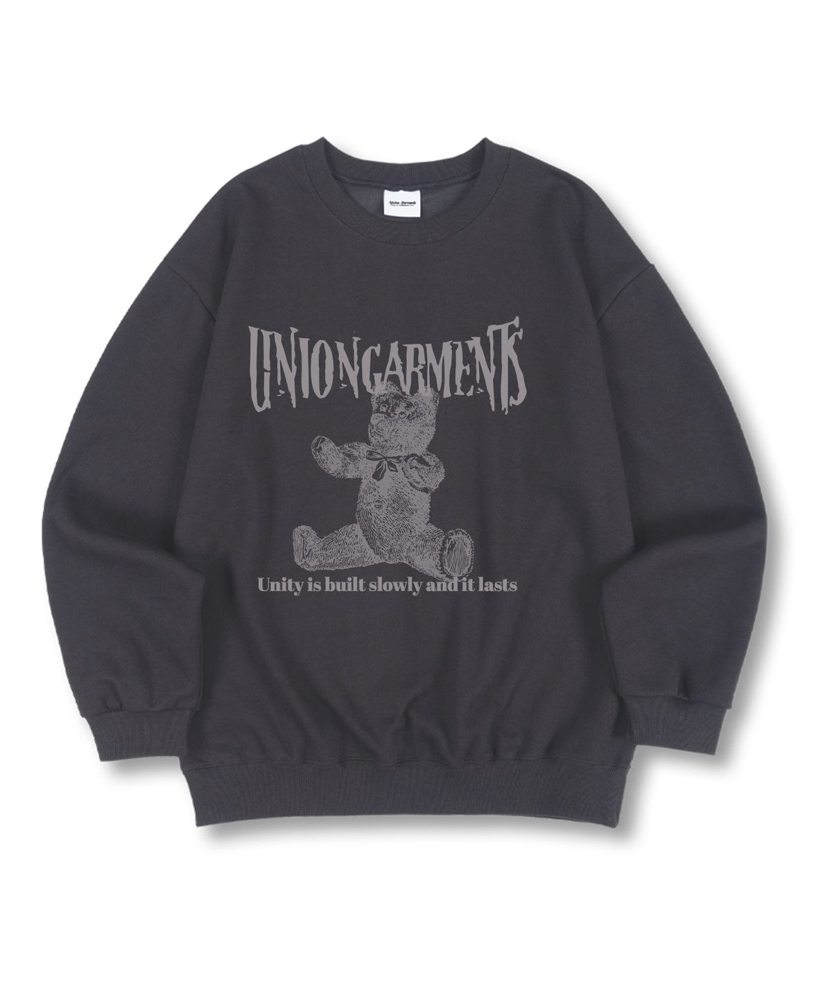 유니온가먼츠(UNION GARMENTS) 유나이티드 베어 특양면 오버핏 맨투맨 티셔츠 4 COLOR