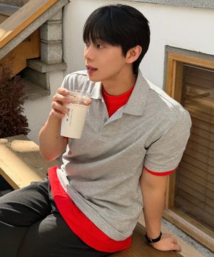 [쿨]피케 데일리 카라 티셔츠 - 5color