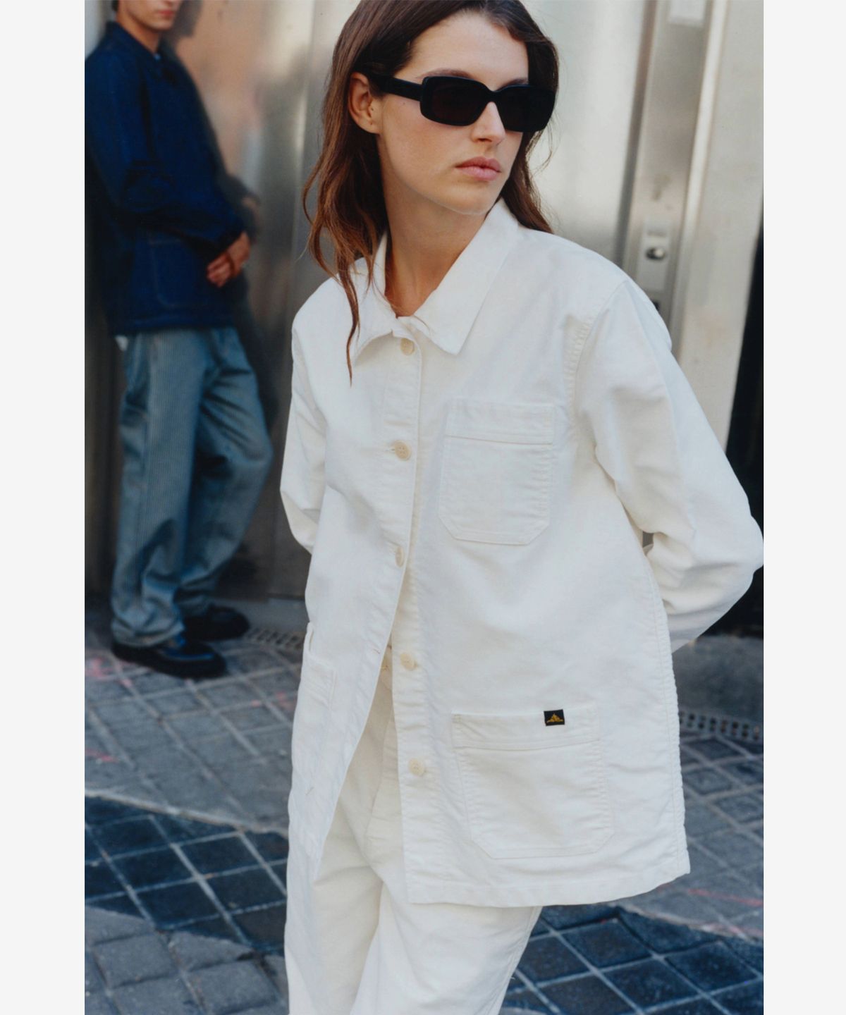 르몽생미셸(LE MONT ST MICHEL) (W)Genuine Lmsm Work Jacket_White