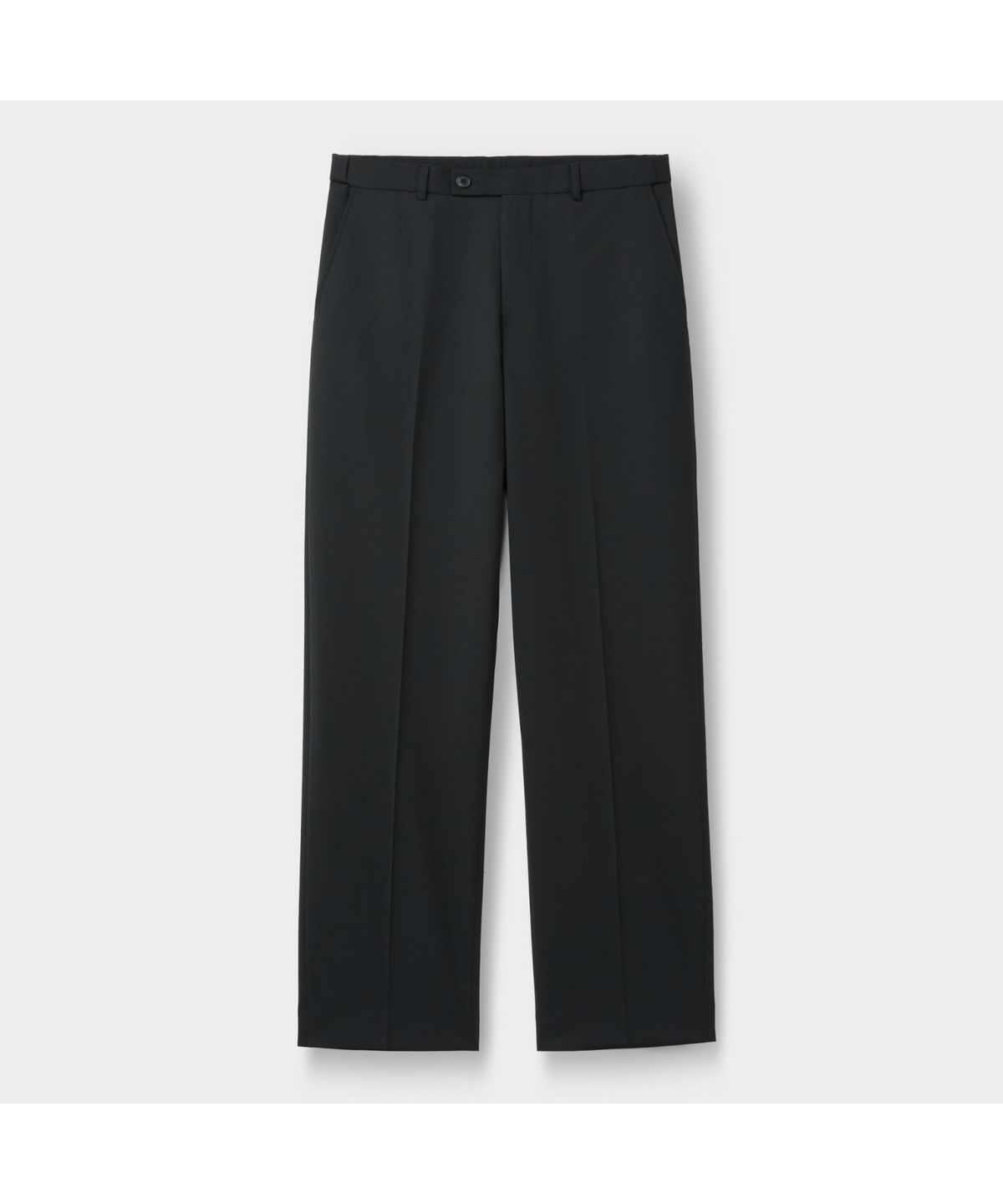 커스텀멜로우(CUSTOMELLOW) Black Relaxed Fit Wool Blended Setup Pants CWPAS26221BKX