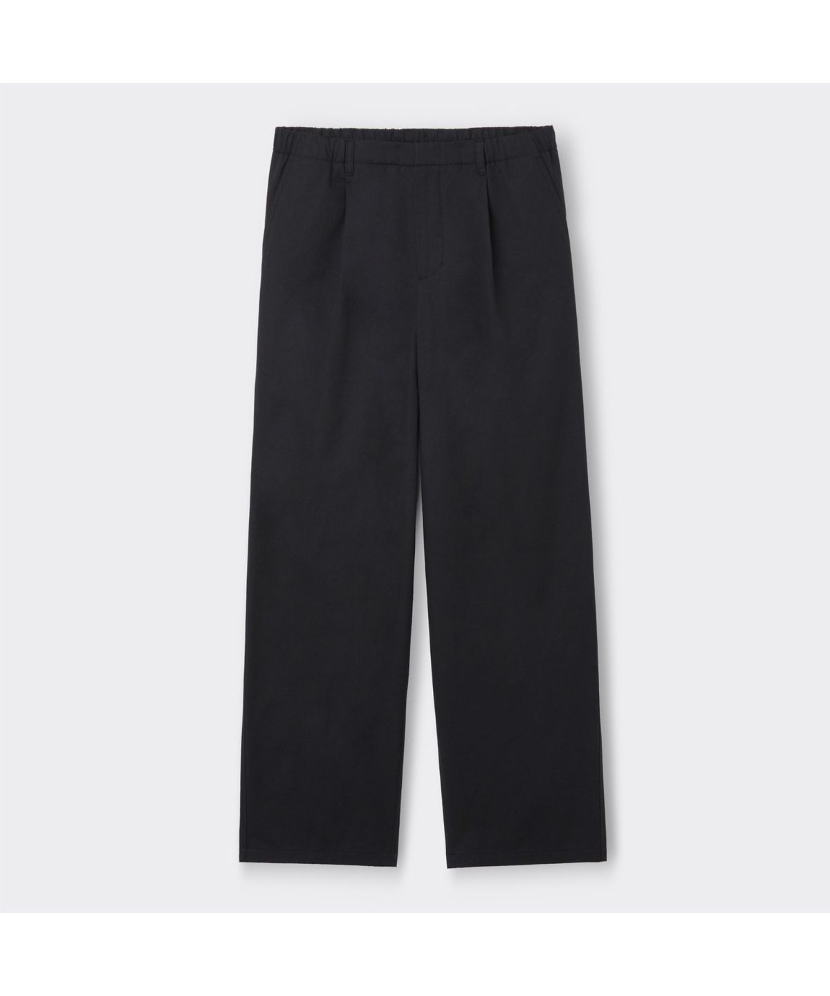 커스텀멜로우(CUSTOMELLOW) Black Wide Fit Cotton Setup Pants CWPAS26241BKX