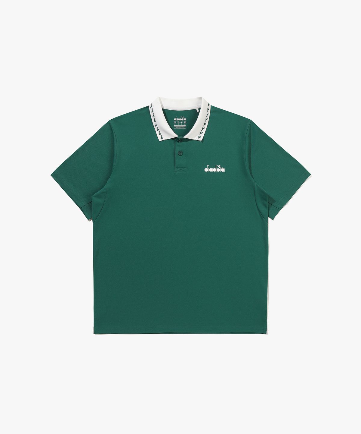디아도라(diadora) 클래식 테니스 PK 카라 반팔 티셔츠 DARK GREEN