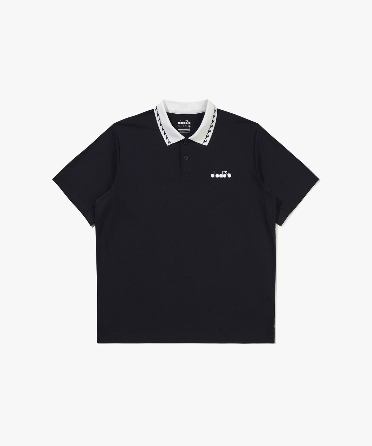 디아도라(diadora) 클래식 테니스 PK 카라 반팔 티셔츠 NAVY