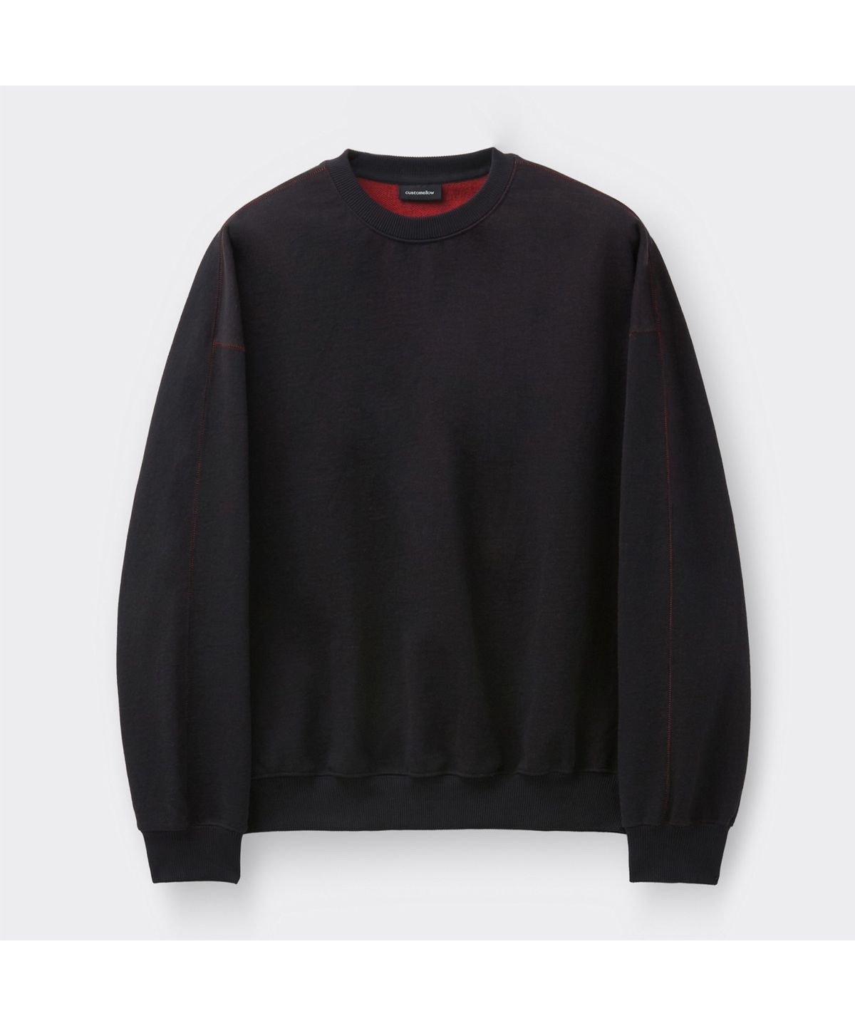 커스텀멜로우(CUSTOMELLOW) Black Two Tone Sweatshirt CWTAS26116BKX