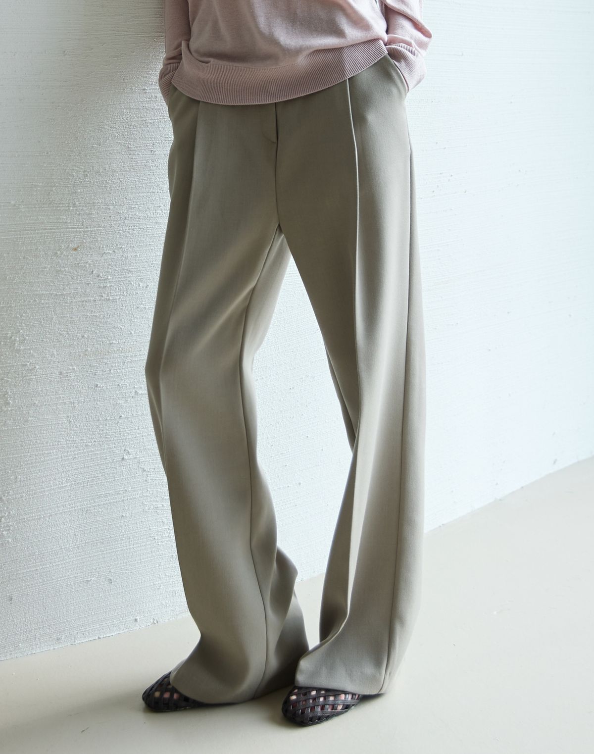 누토프(NUTOFFE) Formal Pants_Khaki Beige