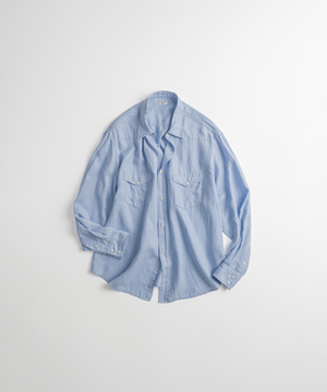 DYED CUPRO WESTERN SHIRTS light sax