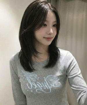 엔젤 윙스 슬림핏 롱슬리브 (그레이)