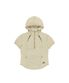 W Soar Half Zip Hooded Top Beige