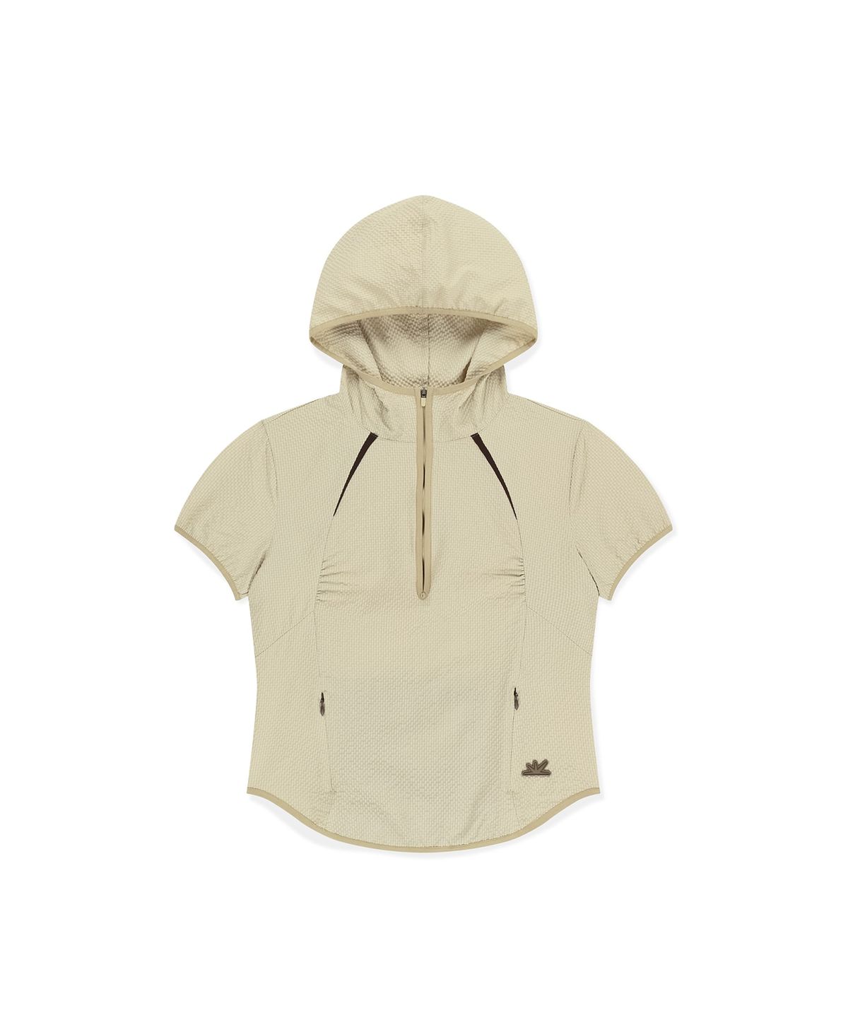 썬러브투어(SUNLOVETOUR) W Soar Half Zip Hooded Top Beige