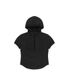 W Soar Half Zip Hooded Top Black