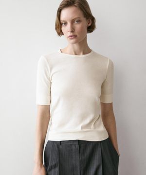 코튼 블렌드 티셔츠