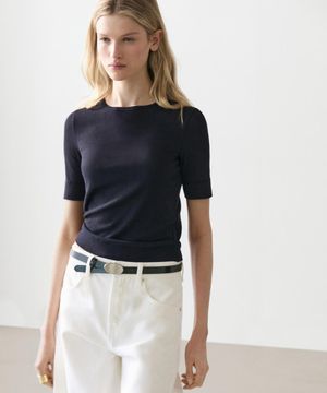 코튼 블렌드 티셔츠