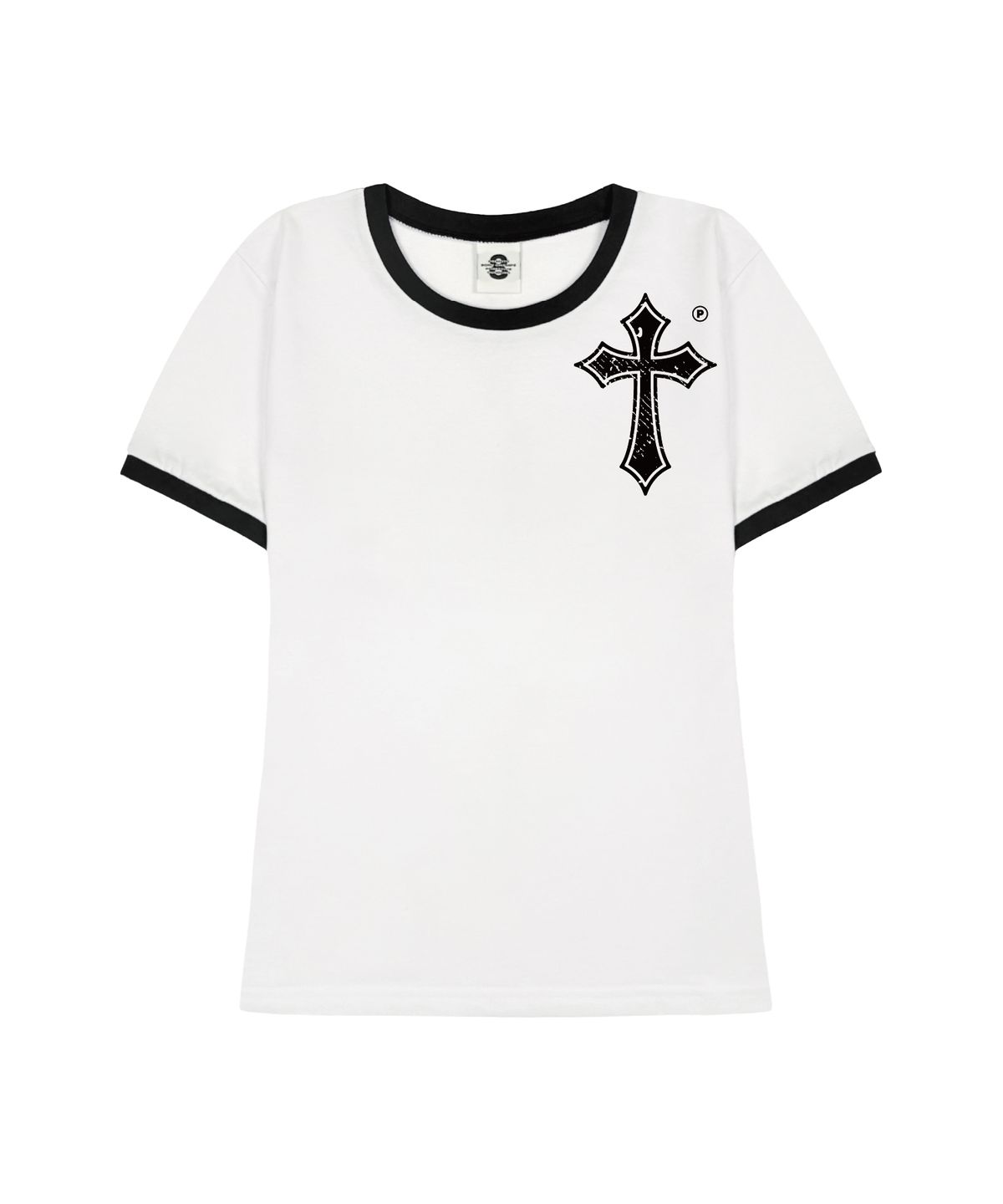 프라임에이트(PRIMATE) CROSS 여성 슬림핏 링거 반팔티셔츠 3 COLORS