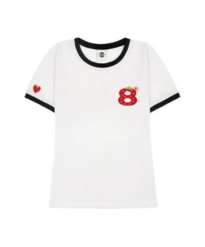 STRAWBELL 여성 슬림핏 링거 반팔티셔츠 3 COLORS