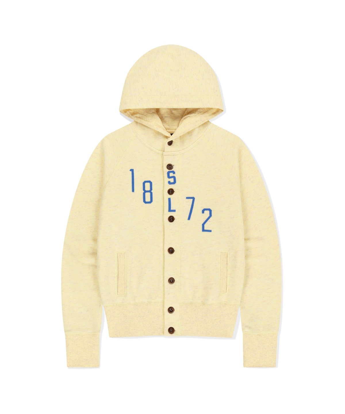 썬러브투어(SUNLOVETOUR) W 1872 Button Up Hoodie Heather Yellow