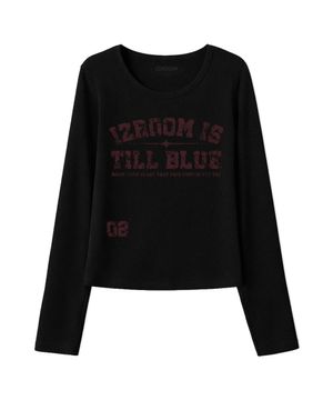 틸 블루 슬림핏 롱슬리브 (블랙)