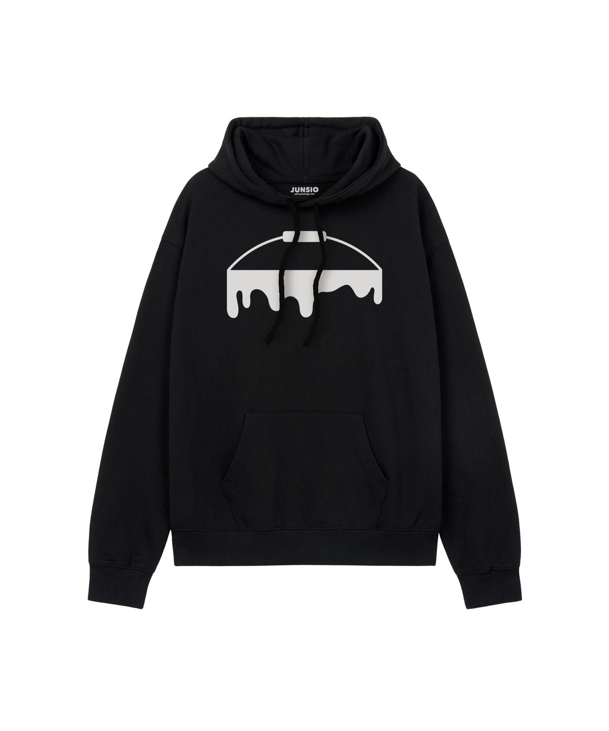 준시오(JUNSIO) BLACK LOGO HOODIE