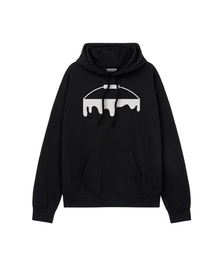 BLACK LOGO HOODIE