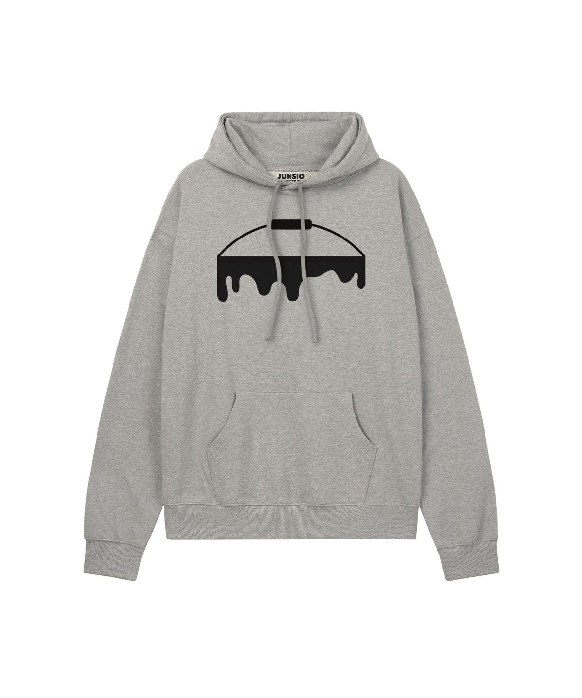 준시오(JUNSIO) GREY LOGO HOODIE