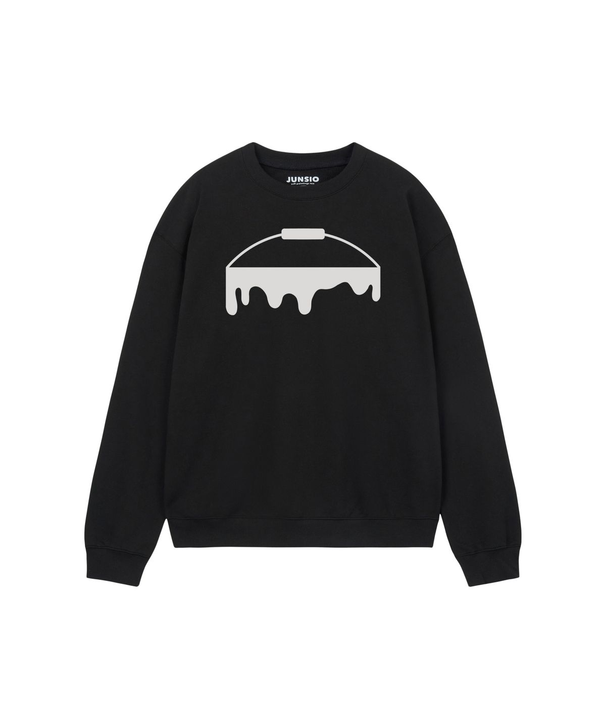 준시오(JUNSIO) BLACK LOGO SWEATSHIRT