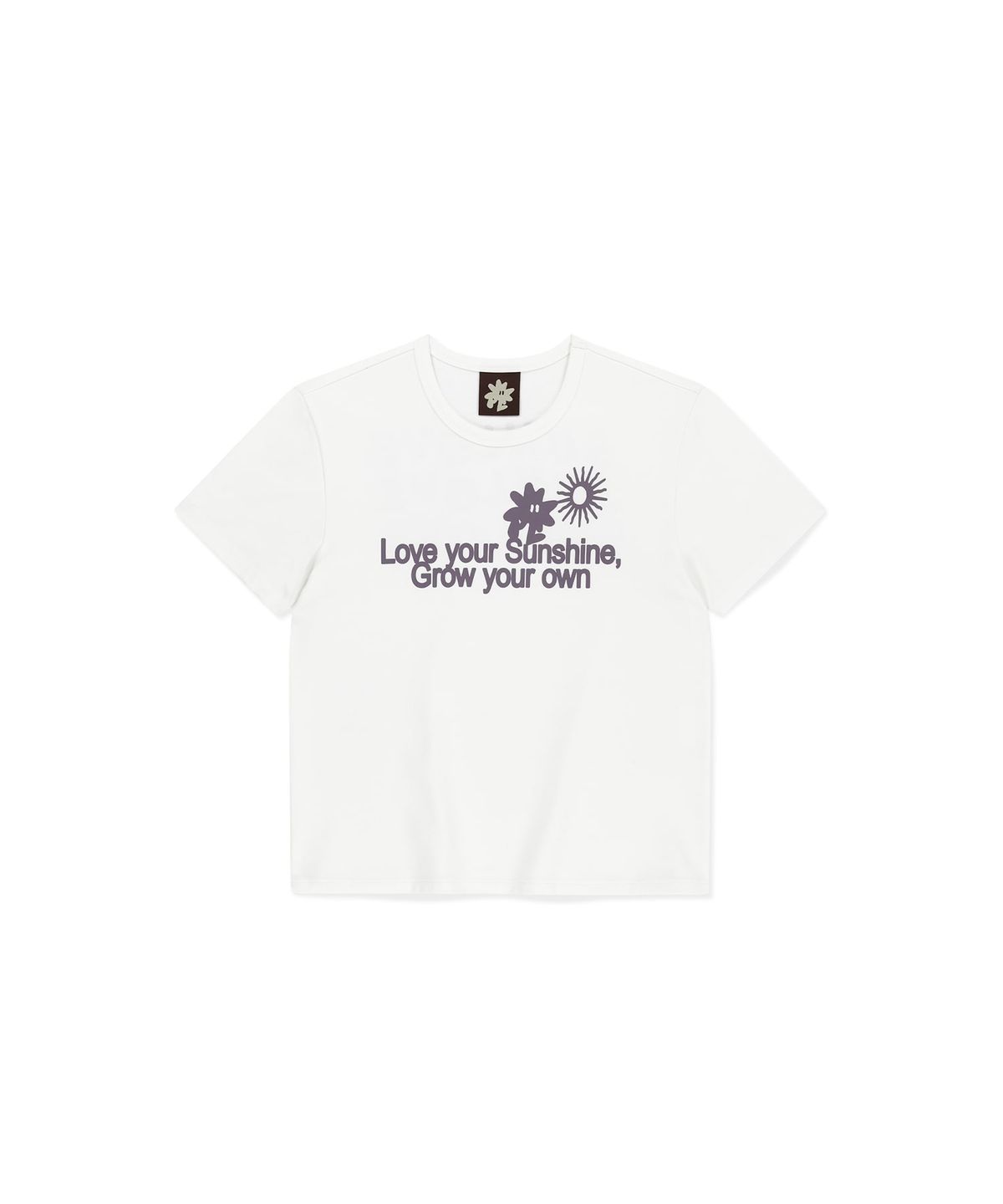 썬러브투어(SUNLOVETOUR) W Love Your Sunshine Tee White/Lavender