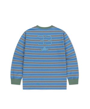 33 Stripe LS Tee Blue