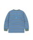 33 Stripe LS Tee Blue