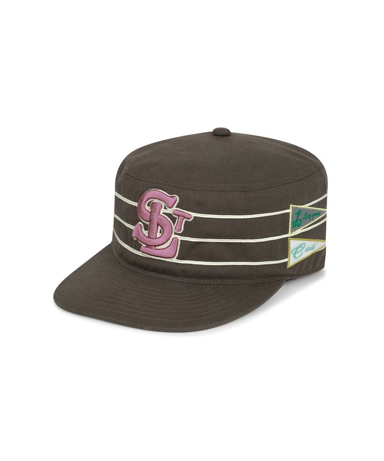 SLT Pillbox Cap Brown
