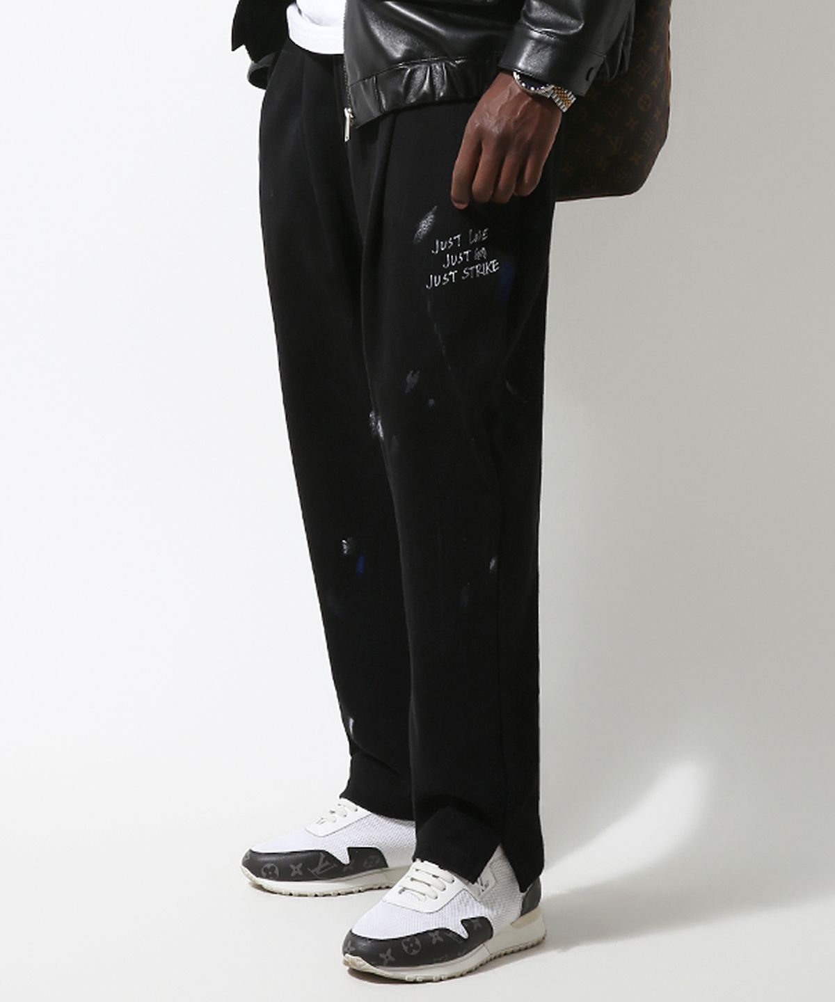 스트라이크(STRIKE) Artisan Splatter Atelier Pants (BLACK)