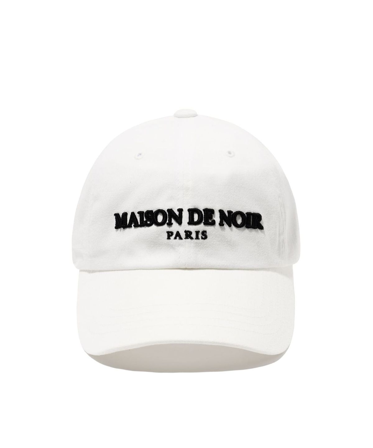 메종 드 누아(MAISON DE NOIR) LIGNÉE LOGO CAP WHITE