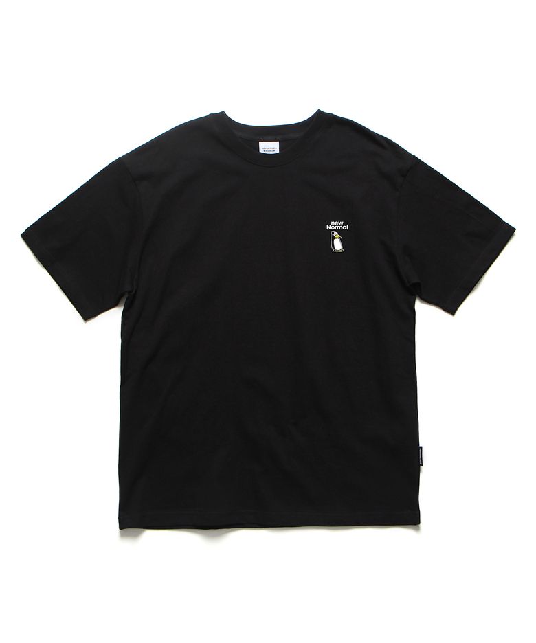 뉴노멀 오버핏 티셔츠 블랙 (NEWNORMAL T-SHIRT BLACK)