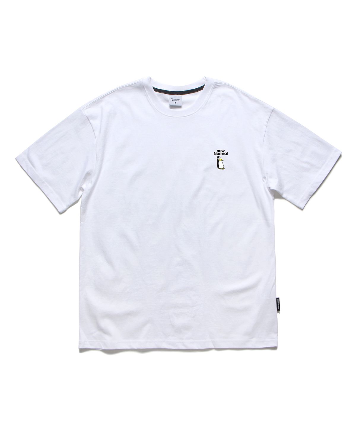 앱놀머씽(ABNORMALTHING) 뉴노멀 오버핏 티셔츠 화이트 (NEWNORMAL T-SHIRT WHITE)