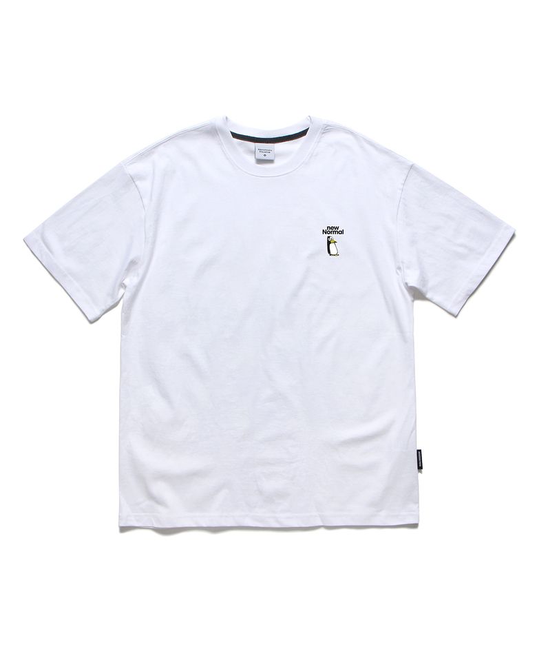 뉴노멀 오버핏 티셔츠 화이트 (NEWNORMAL T-SHIRT WHITE)